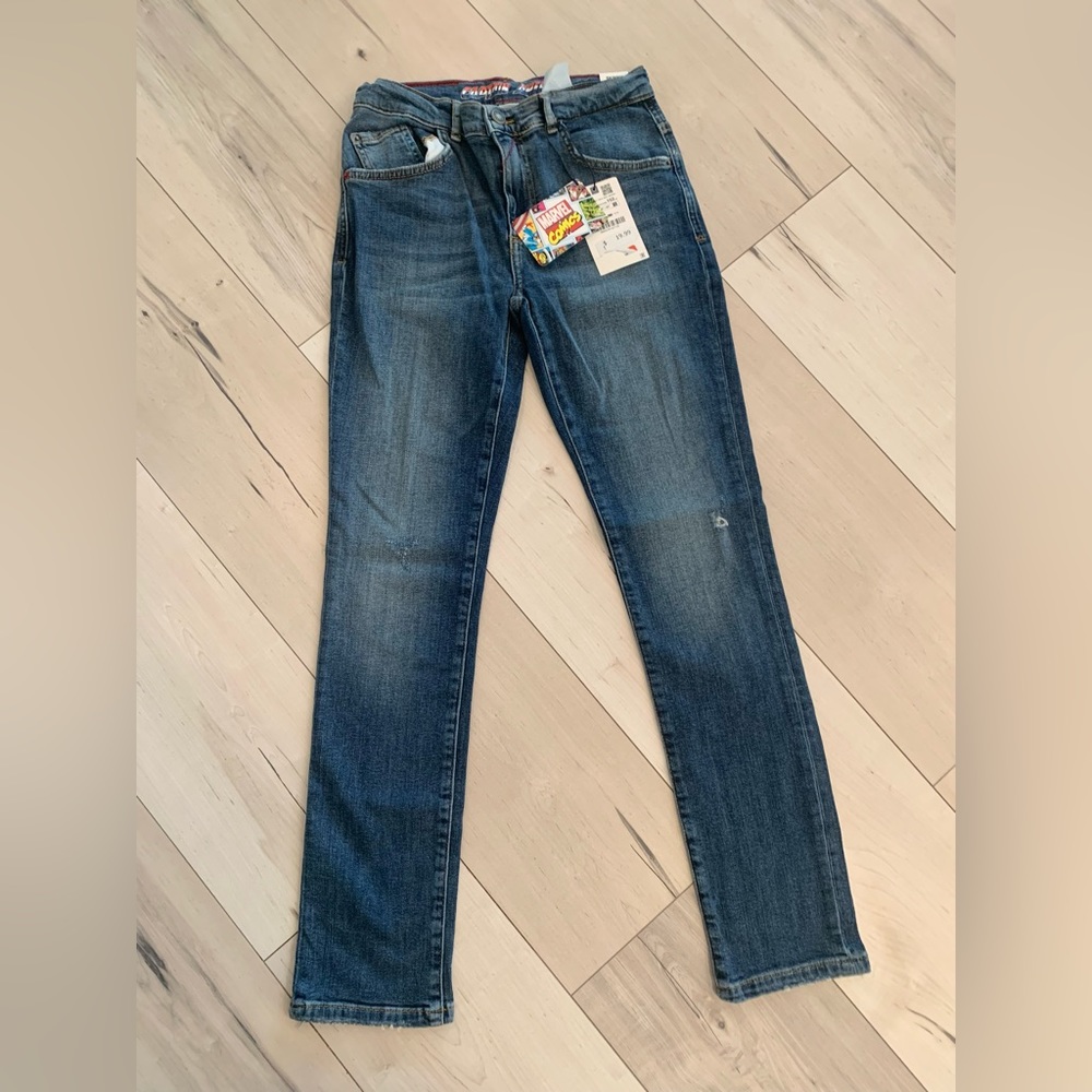 Zara Marvel Boys Skinny Jeans Size 11-12